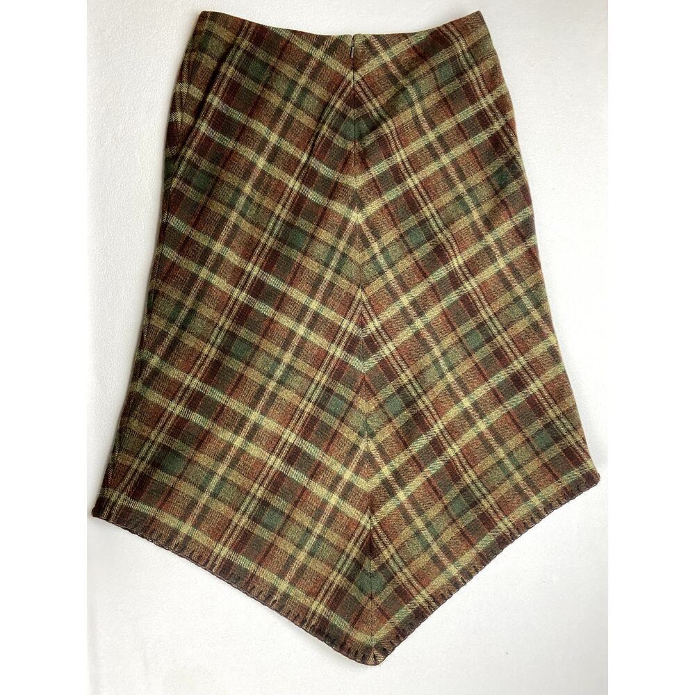 Vtg Lauren Ralph Lauren 100% Wool Handkerchief Skirt Women 12 Asymmetric - Picture 5 of 5